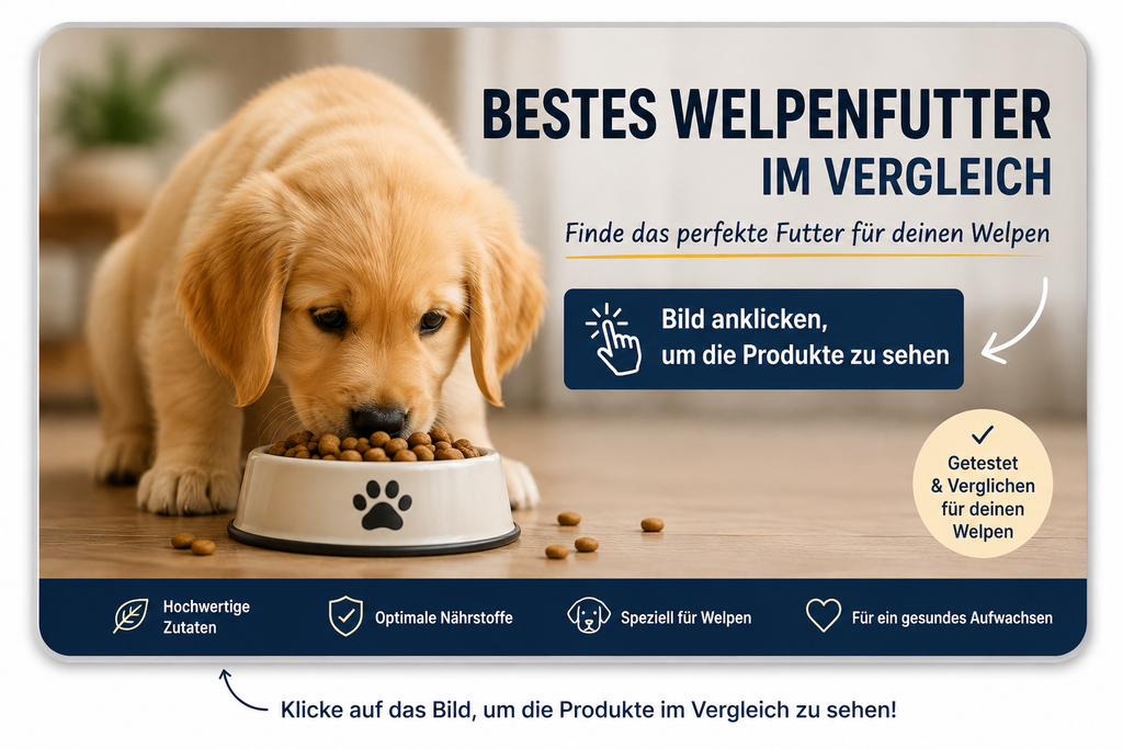 Bestes Welpenfutter im Vergleich